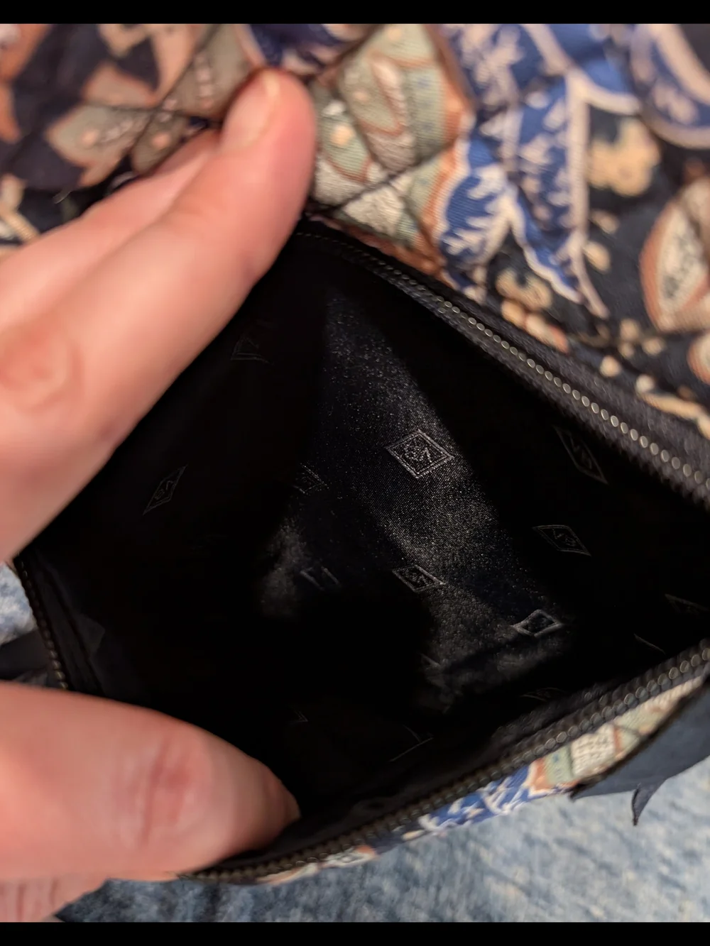 Vera Bradley Insulated Navy Camofloral Lunch Bag